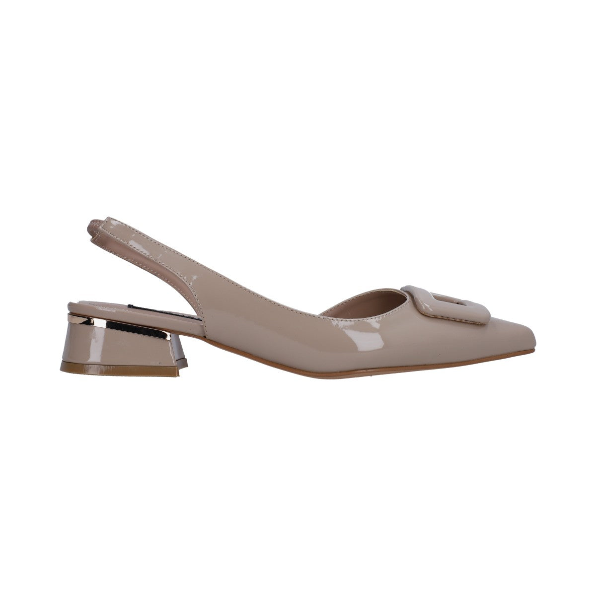 Zapatilla Dama Berlin Beige Destalonada Tacón