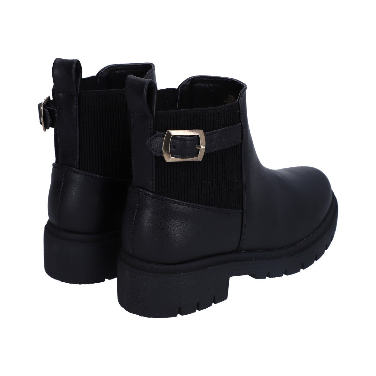 Botín Dama Berlin Negro Chunky Tipo Chelsea