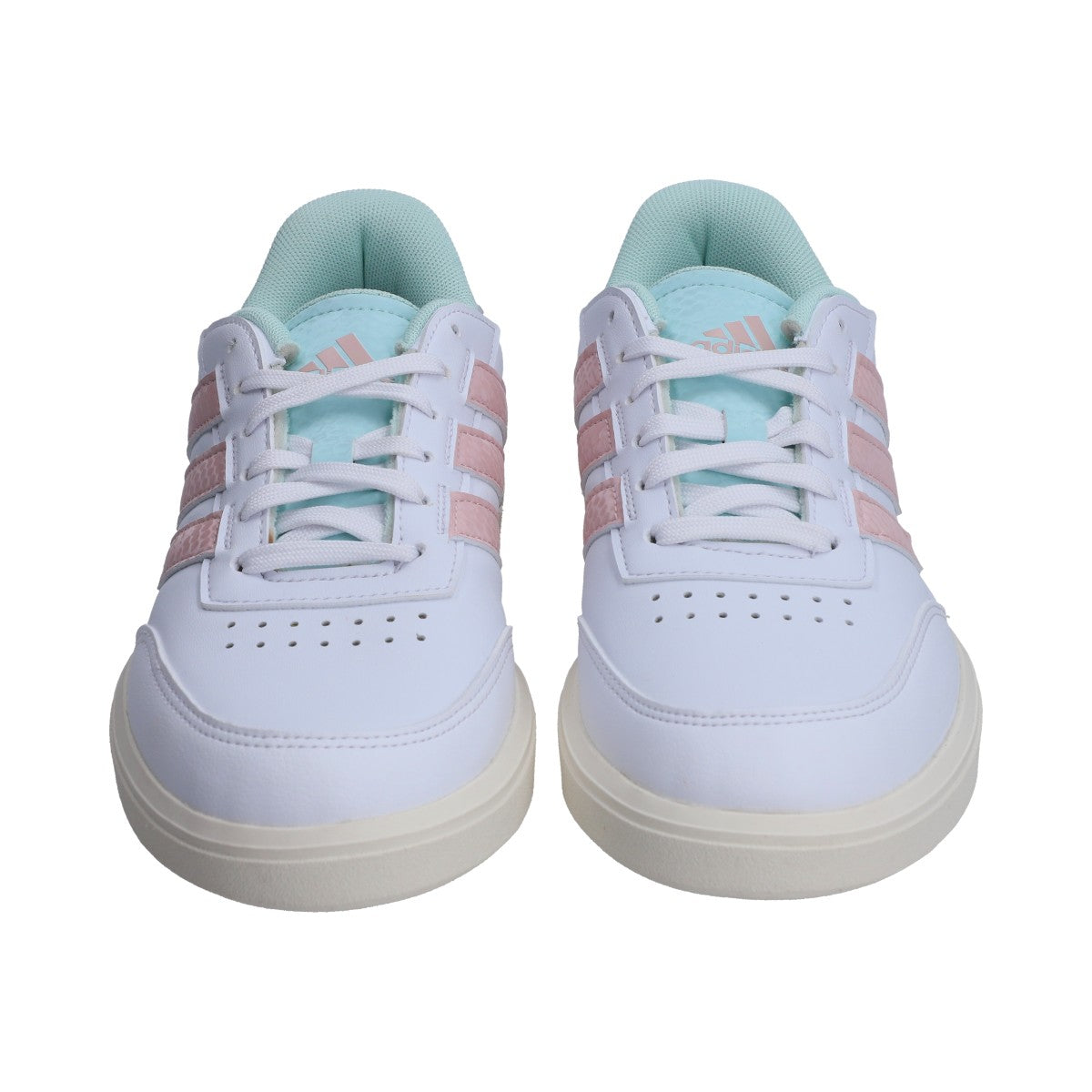 Tenis Dama Adidas Ig6879 CourtBlock Blanco Rosa