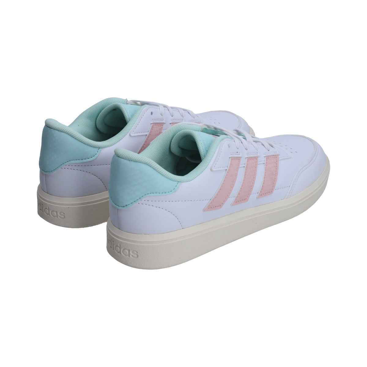 Tenis Dama Adidas Ig6879 CourtBlock Blanco Rosa