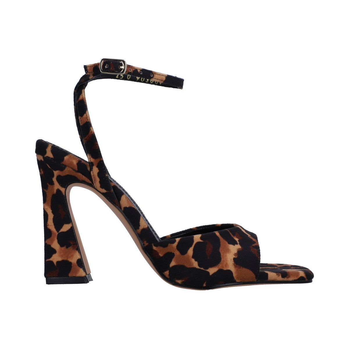 Sandalia Dama Berlin Animal Print Pulsera Tacón