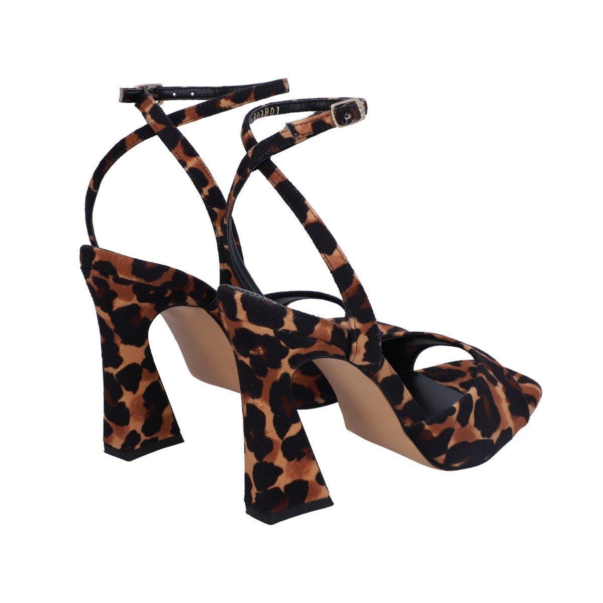 Sandalia Dama Berlin Animal Print Pulsera Tacón