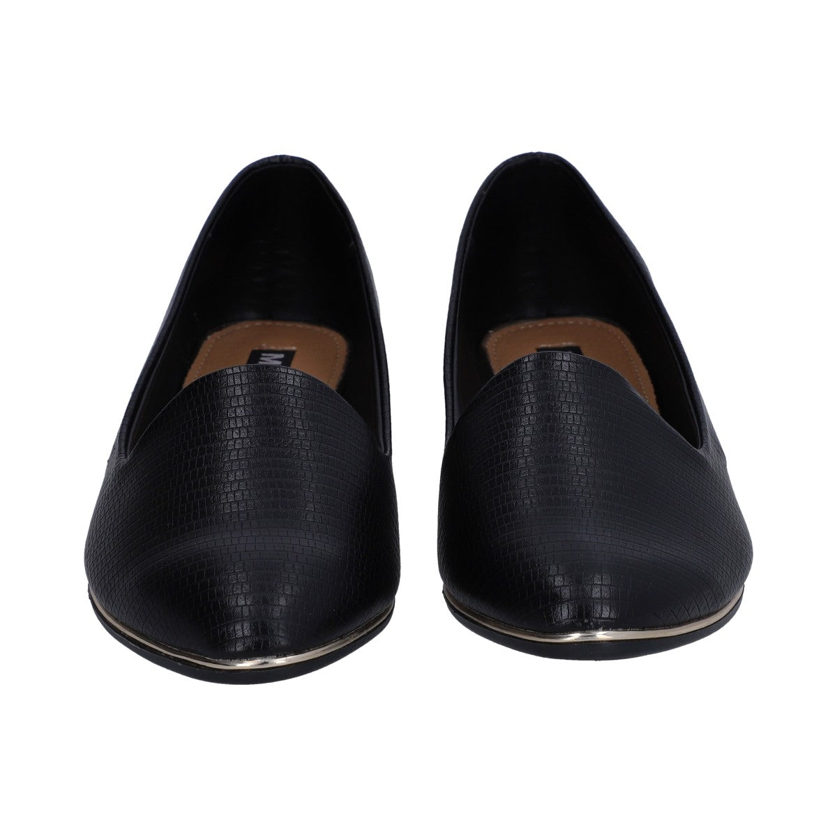 Balerina Dama Negra Slipper Con Grabado