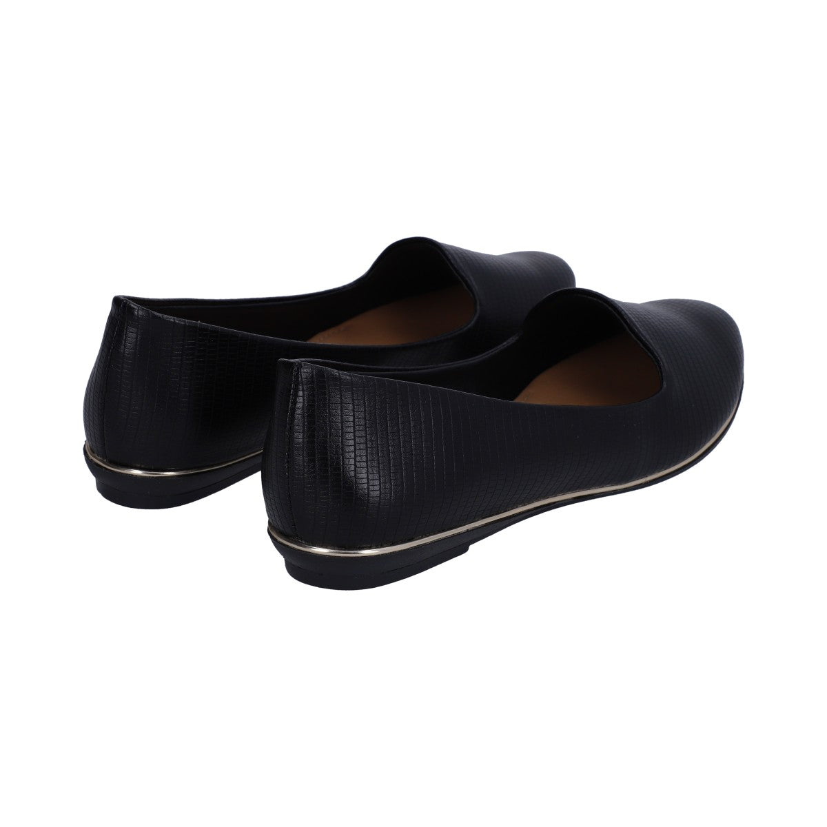 Balerina Dama Negra Slipper Con Grabado