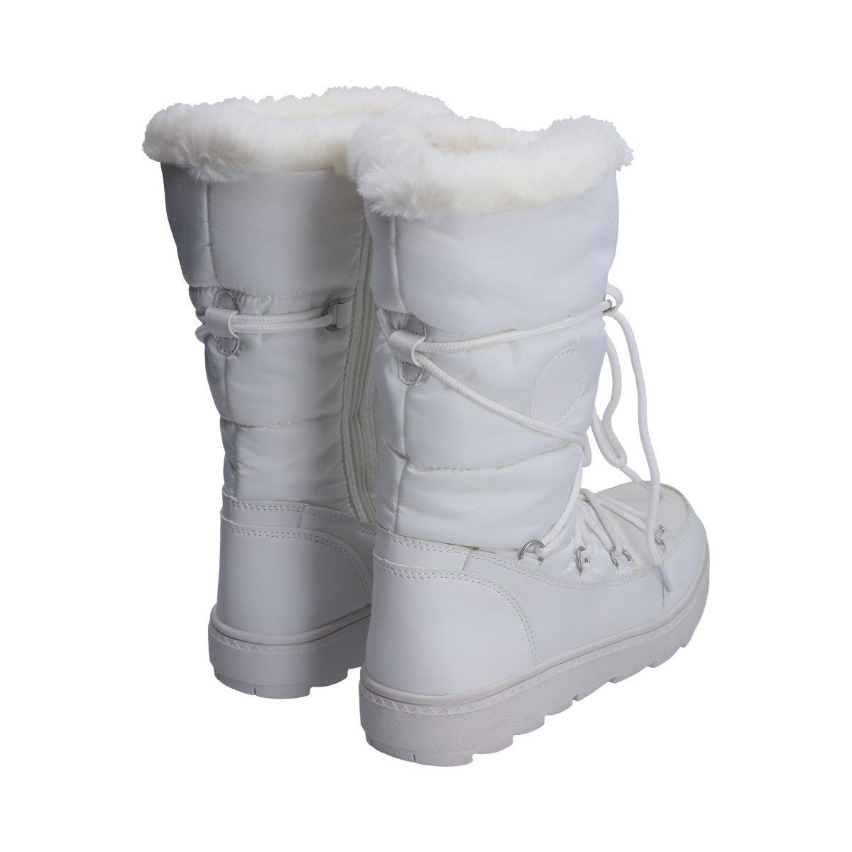 Bota De Nieve (Snowboot) Dama Textil Blanco