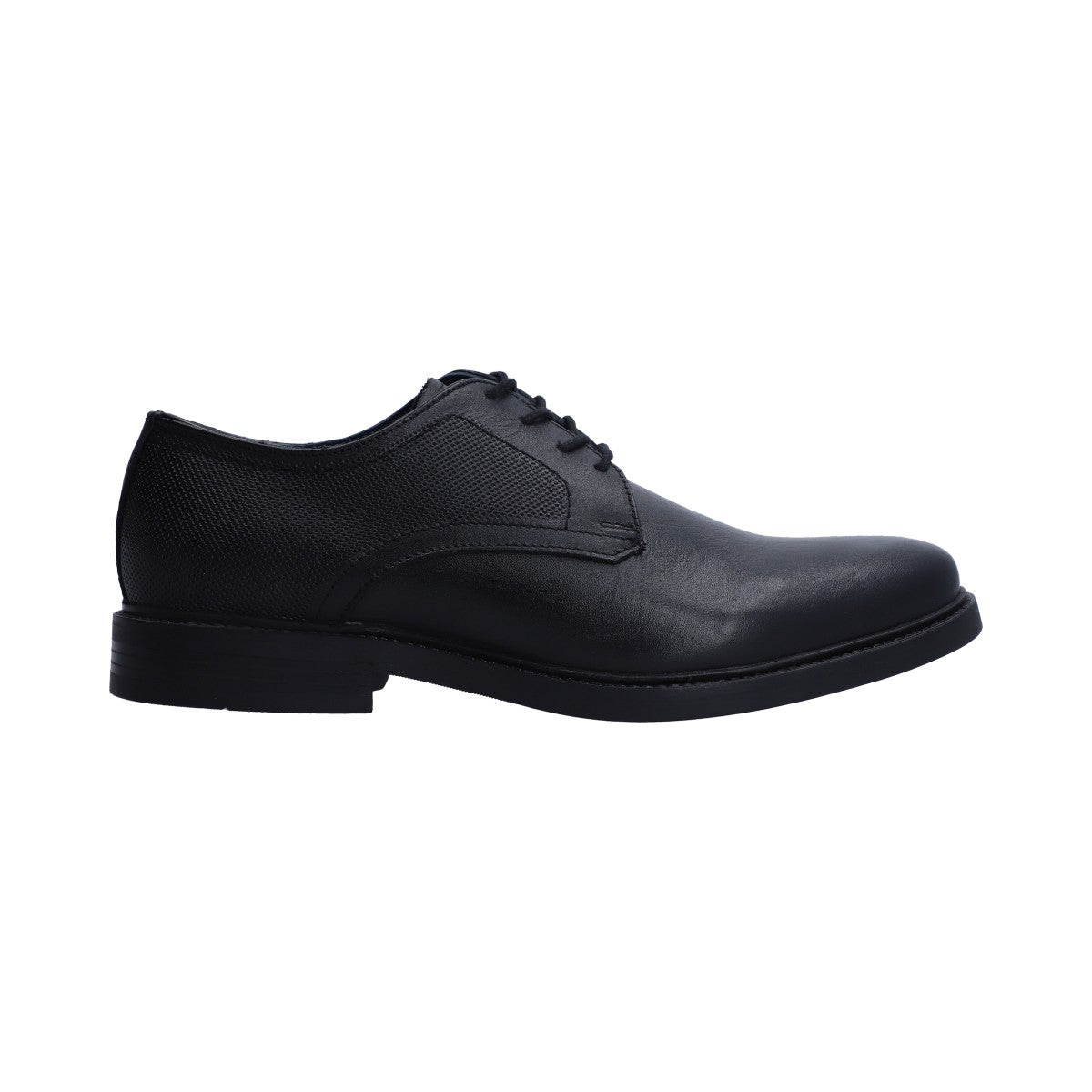 Zapato Vestir Caballero Piel Negro Tipo Derby Con Agujetas
