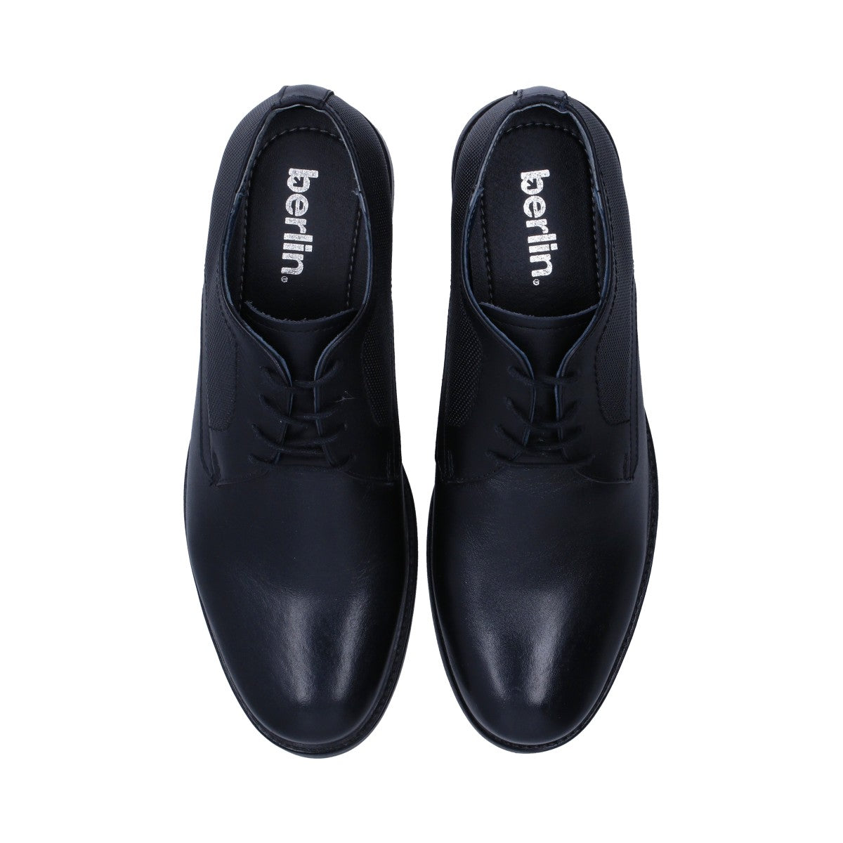 Zapato Vestir Caballero Piel Negro Tipo Derby Con Agujetas