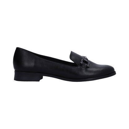 Mocasín Dama Berlin Negro Con Herraje