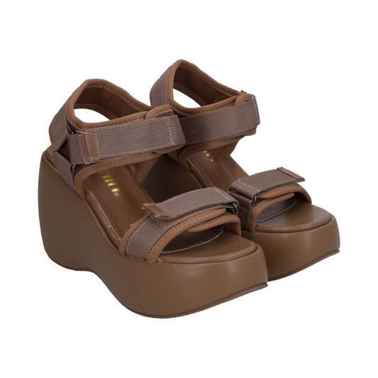 Sandalia Casual Dama Plataforma Camel