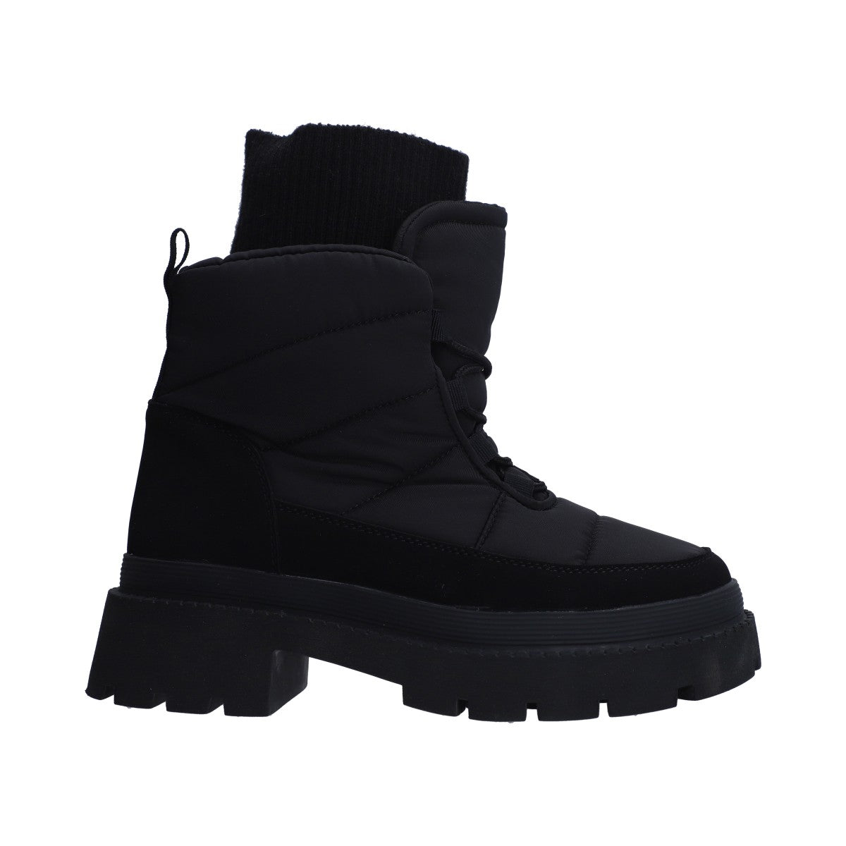 Botín Dama De Nieve Negro (snowboot) De Plataforma