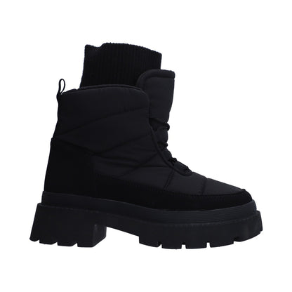 Botín Dama De Nieve Negro (snowboot) De Plataforma