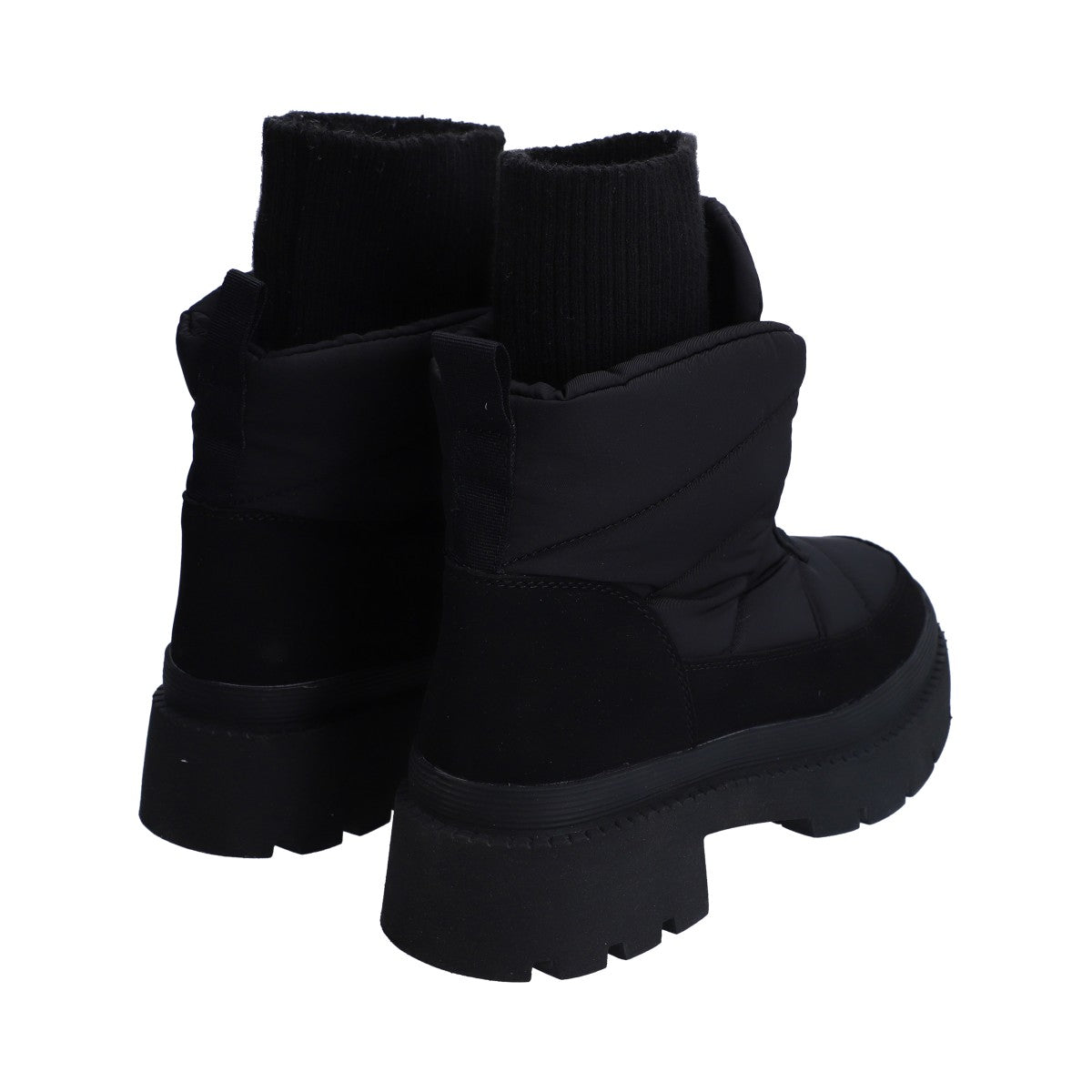 Botín Dama De Nieve Negro (snowboot) De Plataforma
