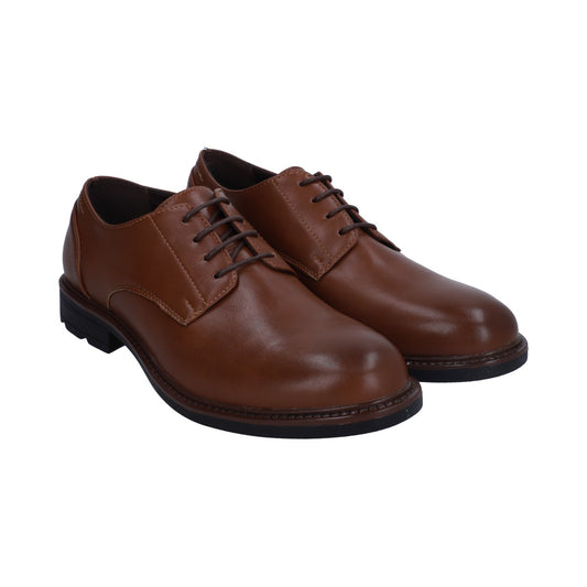 Zapato Berlin Caballero Vestir Café Agujetas Punta Ovalada