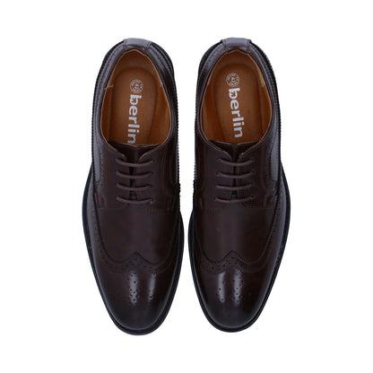 Zapato Berlin Caballero Vestir Café Punta Ovalada