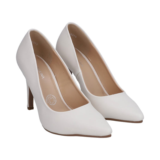 Zapatilla Dama Berlin Hueso Tacón Stiletto