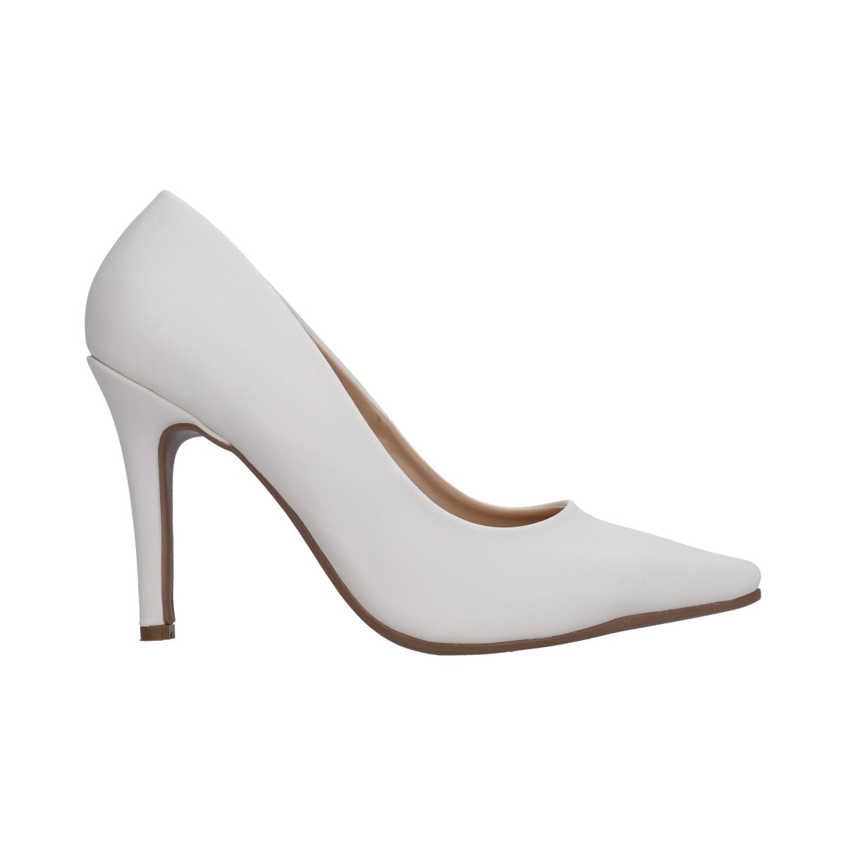 Zapatilla Dama Berlin Hueso Tacón Stiletto