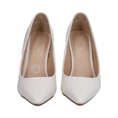 Zapatilla Dama Berlin Hueso Tacón Stiletto