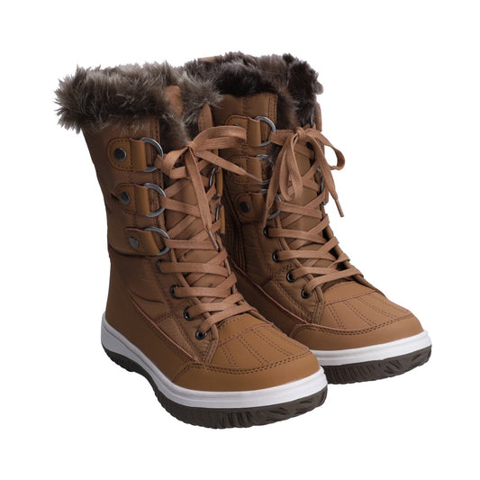 Bota de Nieve (Snowboot) Dama Berlin Camel Con Agujetas