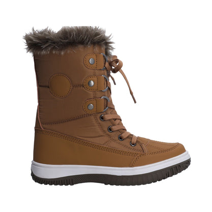 Bota de Nieve (Snowboot) Dama Berlin Camel Con Agujetas