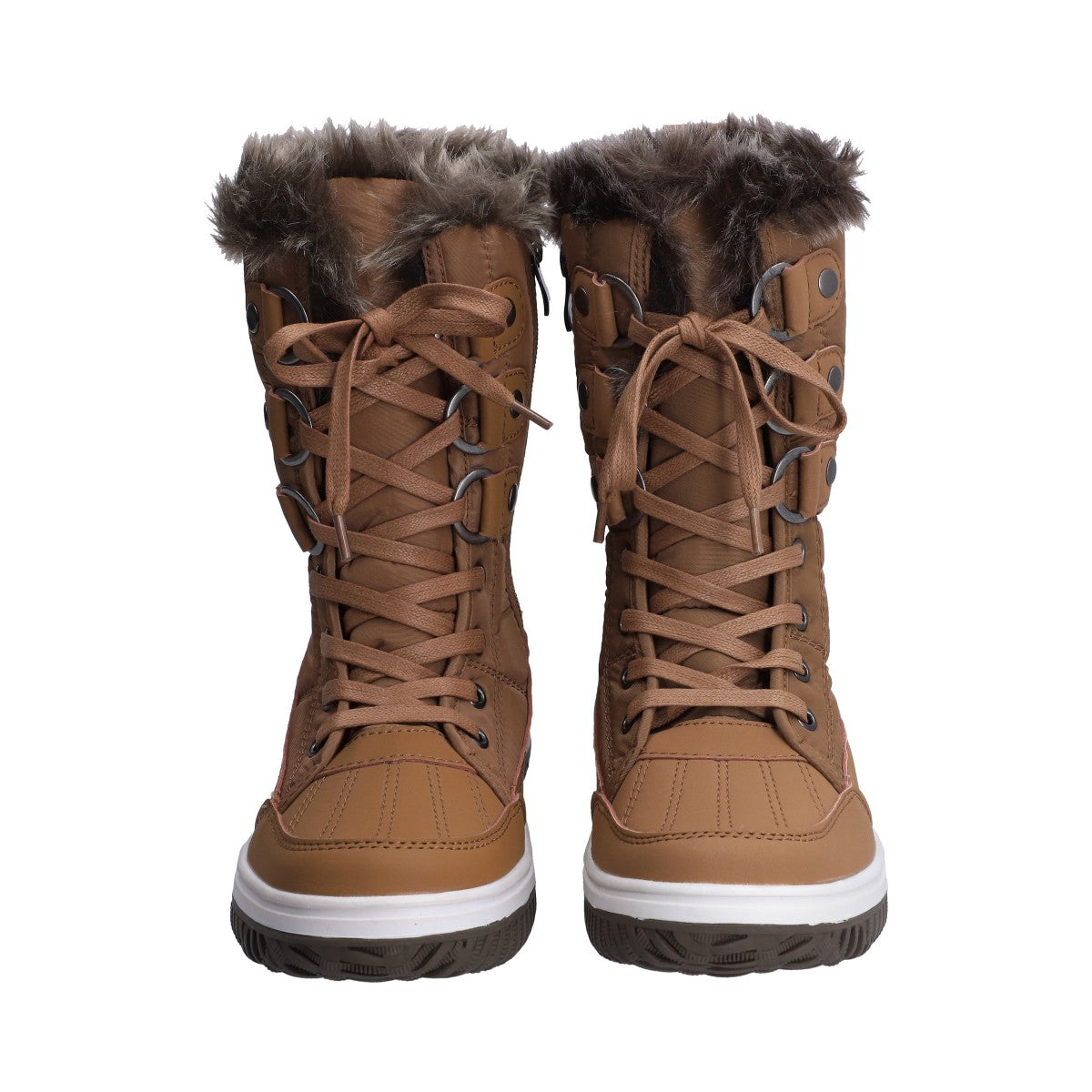 Bota de Nieve (Snowboot) Dama Berlin Camel Con Agujetas