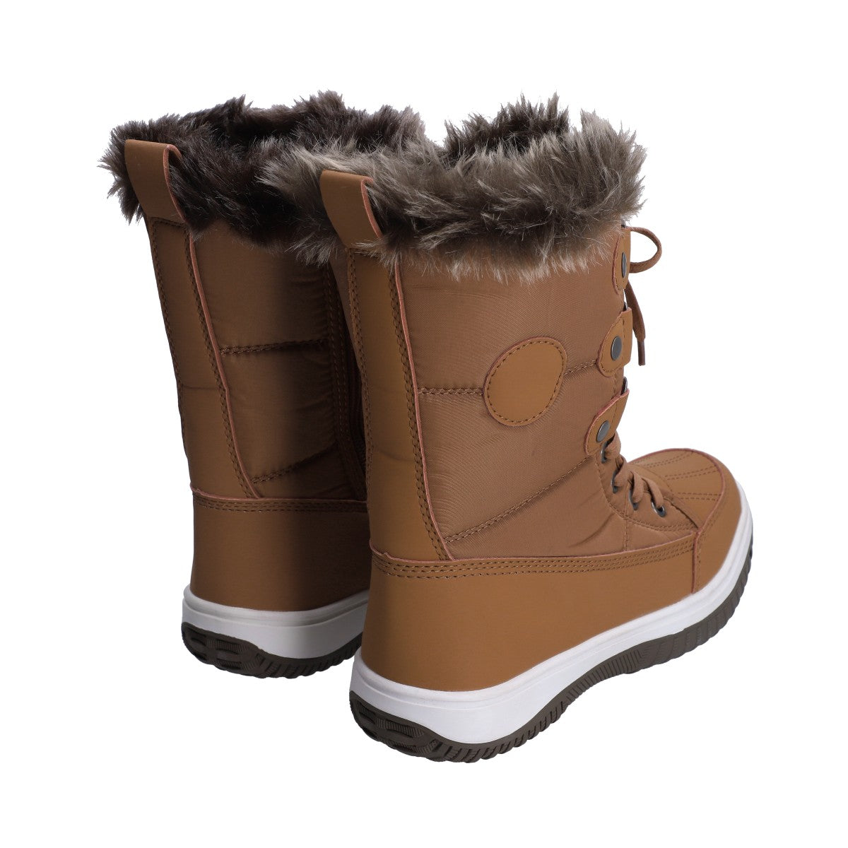 Bota de Nieve (Snowboot) Dama Berlin Camel Con Agujetas
