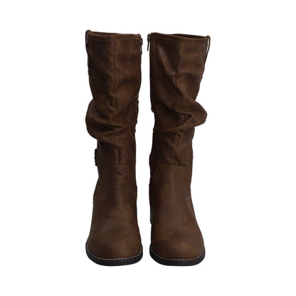 Bota Dama Berlin Tan Tubo Arrugado