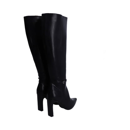 Bota Dama Berlin Negra Vestir Puntal