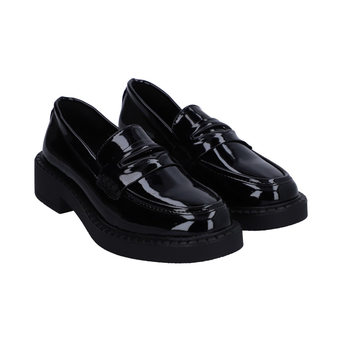 Mocasín Dama Berlin Charol Negro