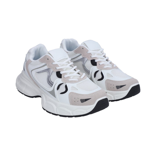 Tenis Casual Dama Blanco Gris