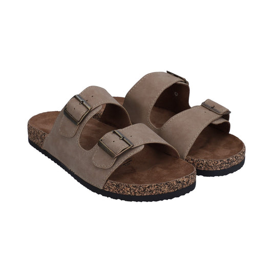 Sandalia Casual Caballero Taupe Ajustable