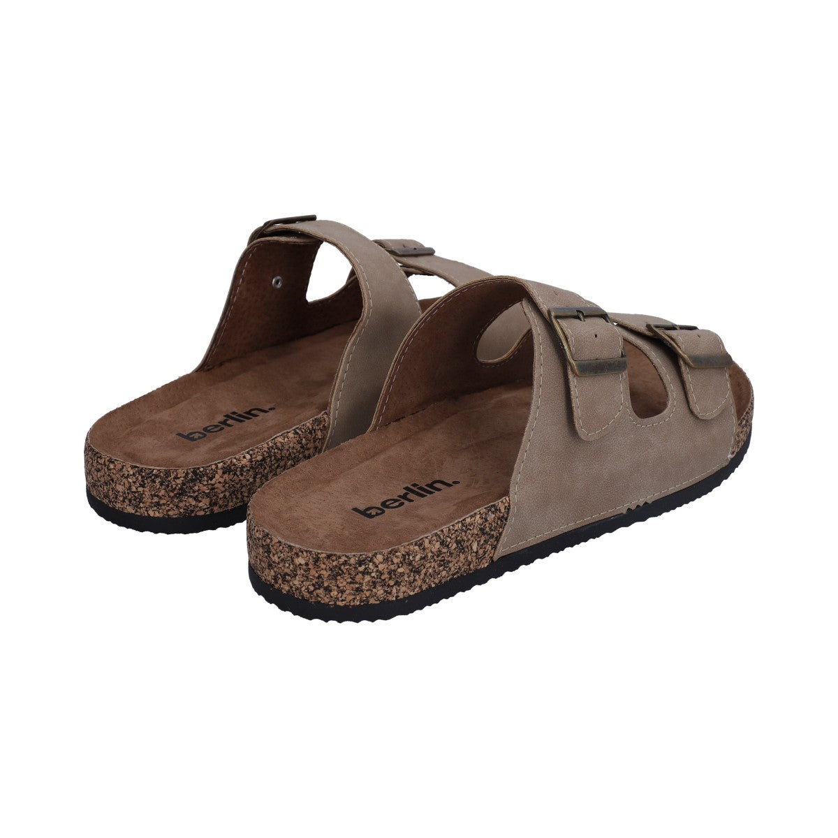 Sandalia Casual Caballero Taupe Ajustable