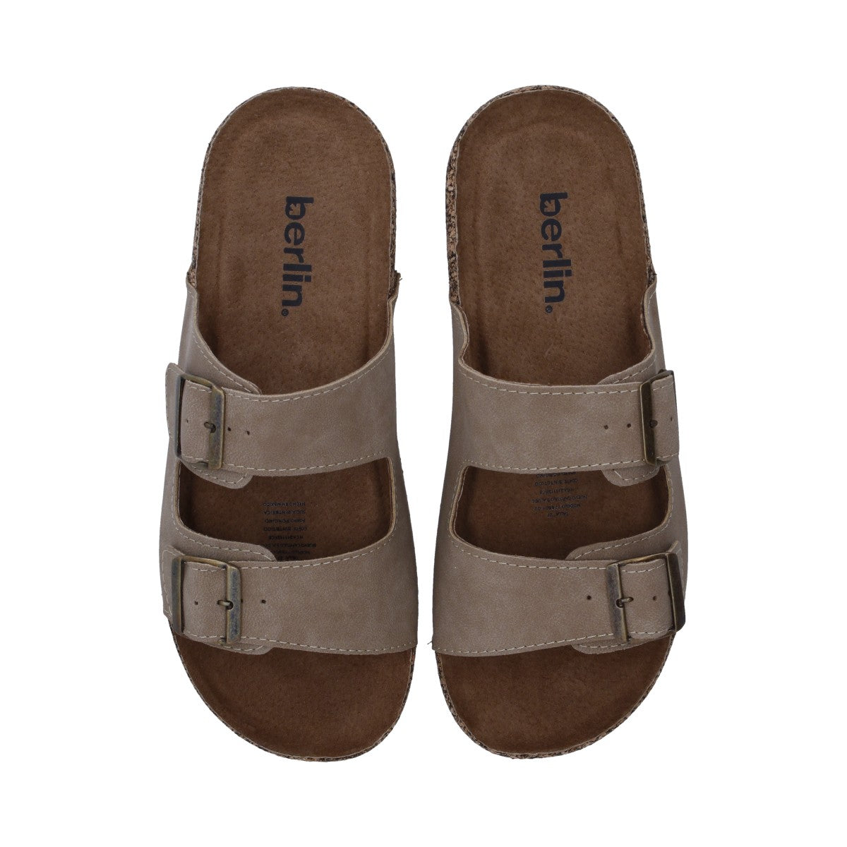 Sandalia Casual Caballero Taupe Ajustable