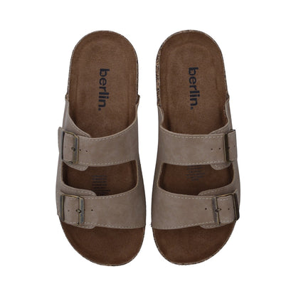 Sandalia Casual Caballero Taupe Ajustable