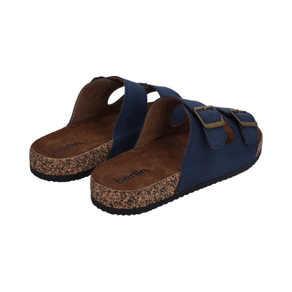 Sandalia Casual Caballero Azul Marino Ajustable