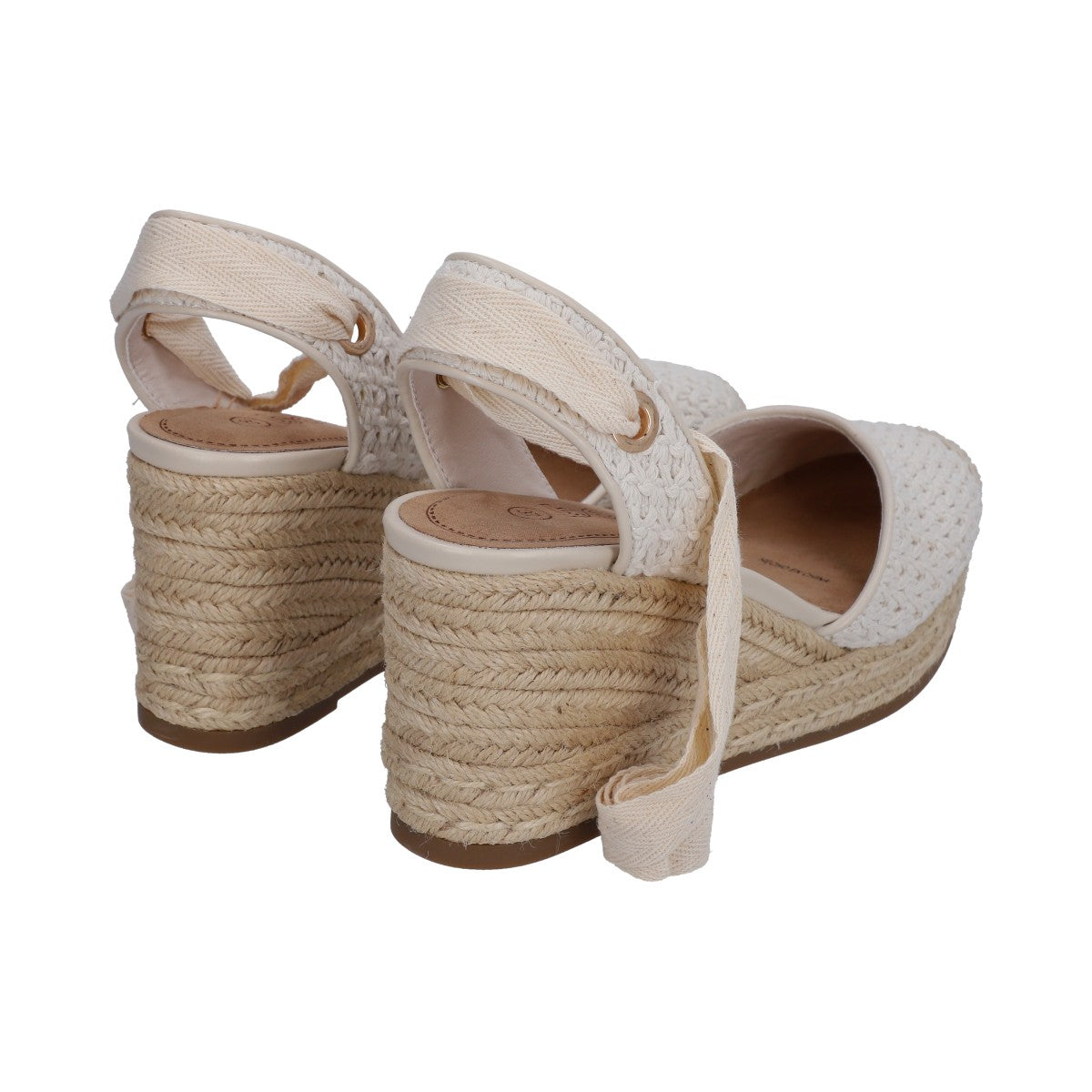 Alpargata Casual Dama Beige Plataforma Liston