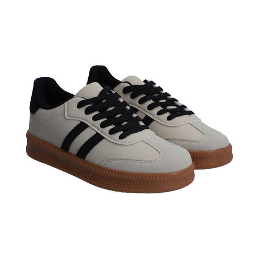 Tenis Dama Casual Berlin Gris Con Negro