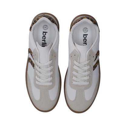 Tenis Dama Casual Berlin Blanco Y Animal Print