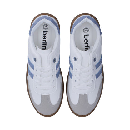 Tenis Dama Casual Berlin Blanco Y Azul
