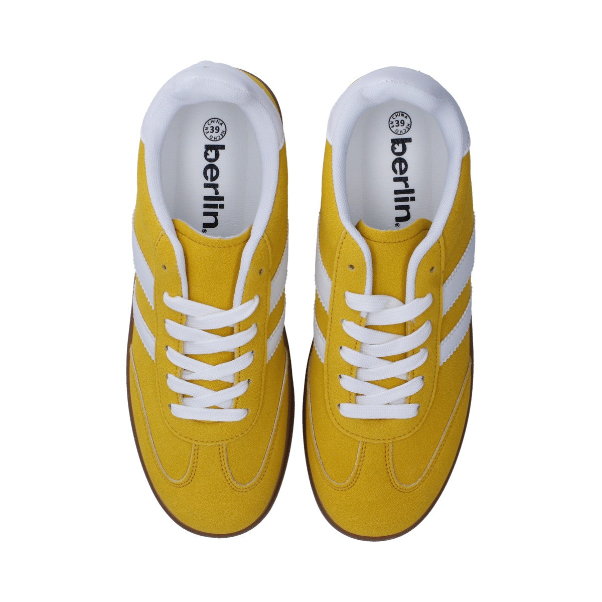 Tenis Dama Casual Berlin Amarillo Y Blanco