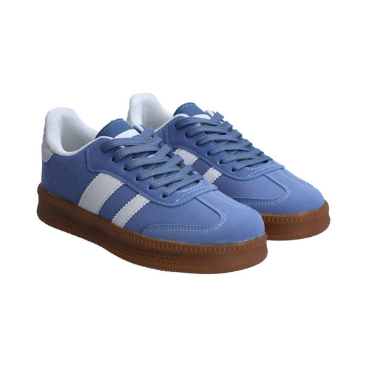 Tenis Dama Casual Berlin Azul Y Blanco