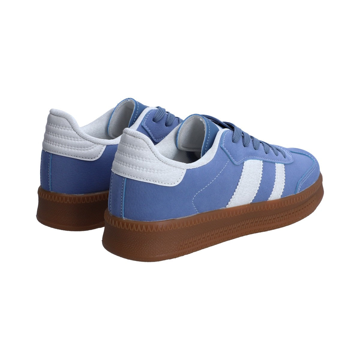 Tenis Dama Casual Berlin Azul Y Blanco