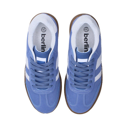 Tenis Dama Casual Berlin Azul Y Blanco
