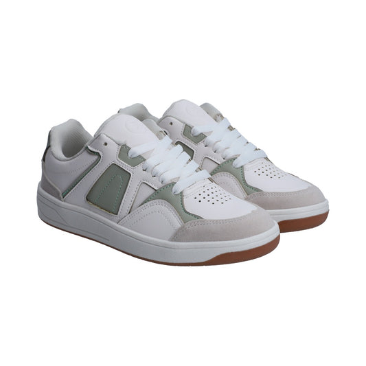 Tenis Dama Casual Berlin Blanco Con Gris