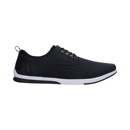Zapato Casual Caballero Negro Con Grabado Y Agujetas