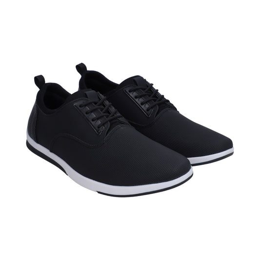 Zapato Casual Caballero Negro Con Grabado Y Agujetas
