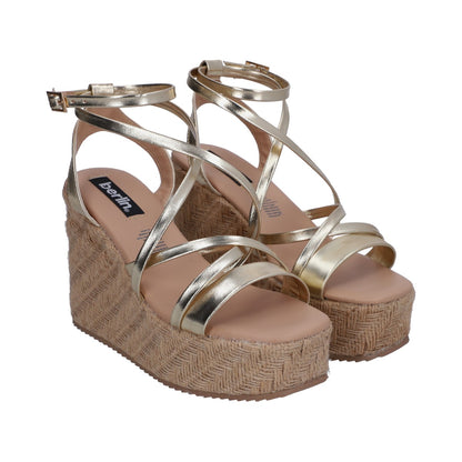 Sandalia Dama Berlin Tiras Blanca Plataforma