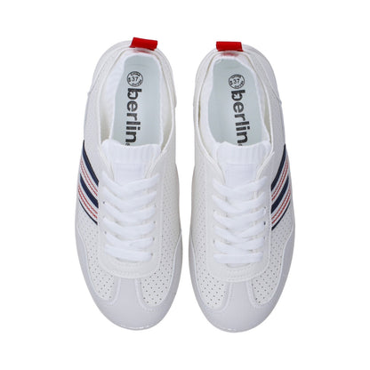 Tenis Casual Dama Berlin Blanco Suela Baja