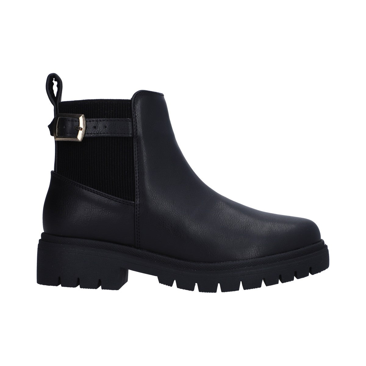 Botín Dama Berlin Negro Chunky Tipo Chelsea