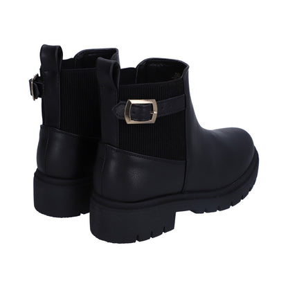 Botín Dama Berlin Negro Chunky Tipo Chelsea