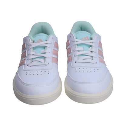 Tenis Dama Adidas Ig6879 CourtBlock  Blanco Rosa